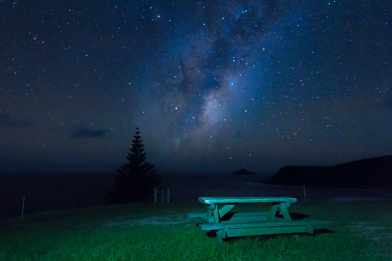 sweet night perfect moment picnic table